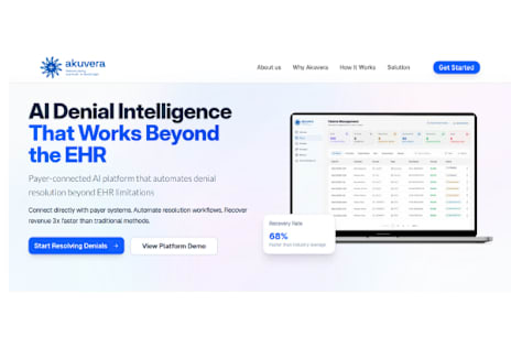 Akuvera - Health Insurance Landing Page