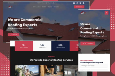 Commercial Roofing Website Design