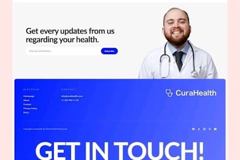 CuraHealth - Healthcare Website Design