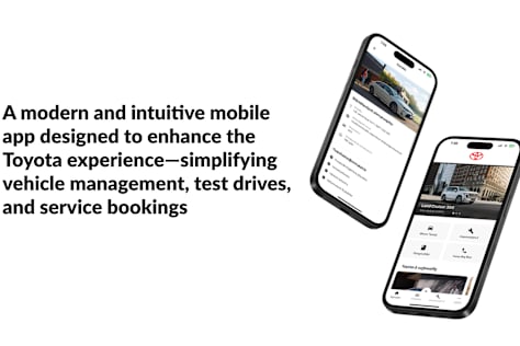 Toyota Mobile Application (Concept / Demo Project)