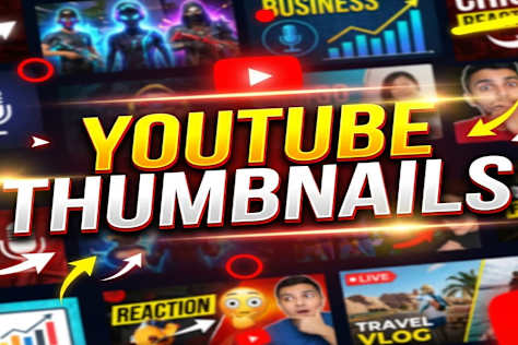 YouTube Thumbnail Design | High CTR, Viral & Clickbait Style
