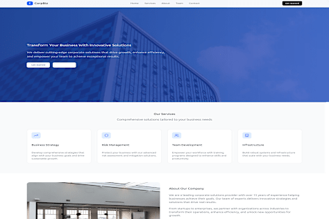 Corporate Business Website