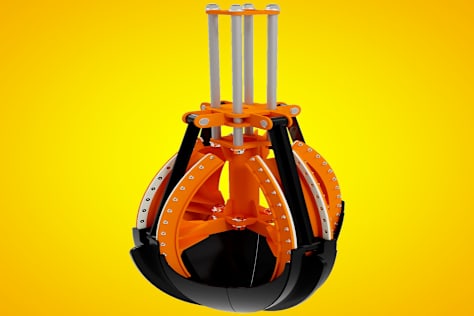 Hydraulic Four-Spade Claw