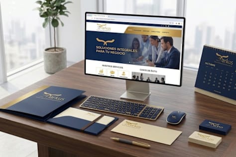 Brand identity for corporate administrative company