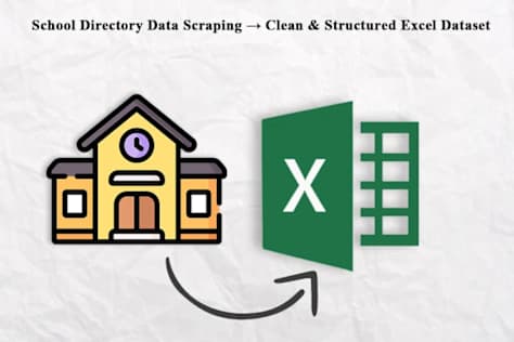 School Data Scraping to Excel | Clean & Structured Dataset