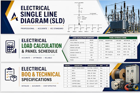 Electrical Single Line Diagram (SLD) – LV/MV Distribution System
