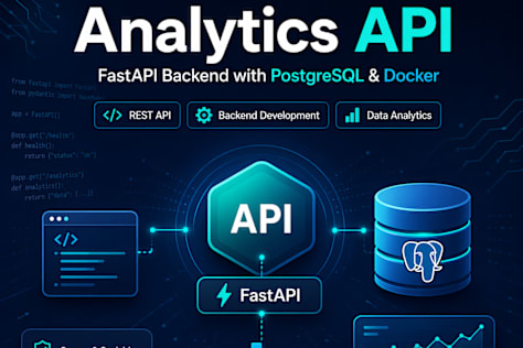Analytics API - FastAPI Backend with PostgreSQL and Docker