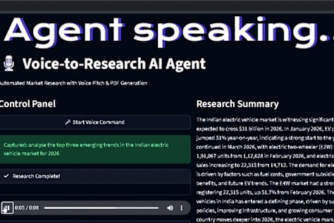 Voice to Voice Research AI Agent