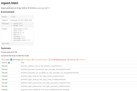 E2E Test Automation Suite with Playwright and Python