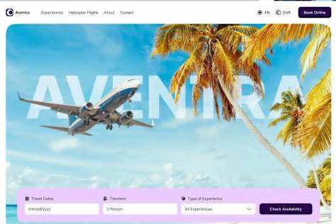 Aventra Booking Website