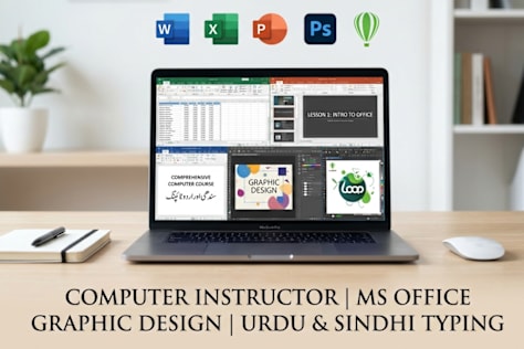 Computer Instructor | MS Office Expert | Graphic & Web Design | Urdu/Sindhi Composing