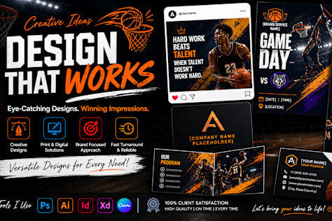 Graphic Design Portfolio: Logo, Thumbnail & Social Media Graphics