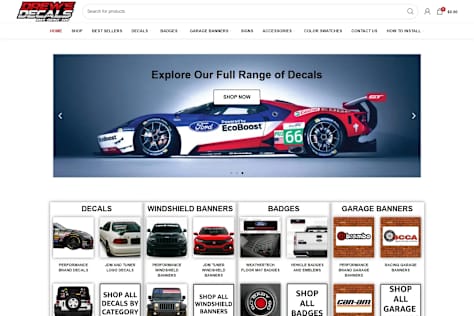 Drewsdecals.com Ecommerce Website Optimization