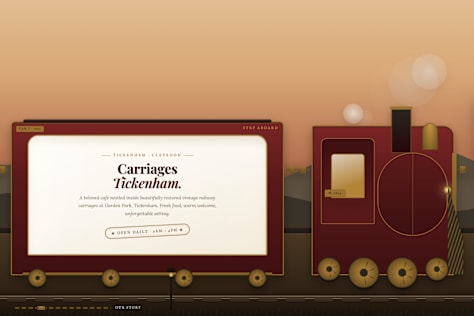 Carriages Tickenham — Animated Train Journey Experience