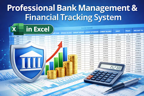 Professional Bank Management & Financial Tracking System in Excel