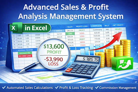 Advanced Sales & Profit Analysis Management System in Excel