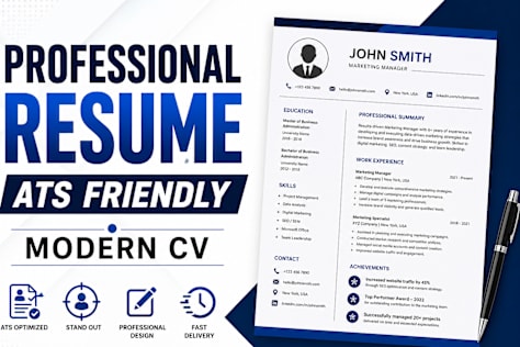 Professional ATS Friendly Resume and CV Formatting Sample