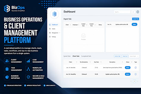 Business Operations & Client Management Platform