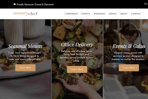 Restaurant website in WordPress