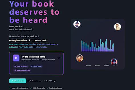 Next.js & FastAPI AI Audio Studio