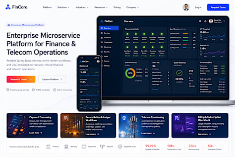 Java Microservice Platform for Finance and Telecom Workflows