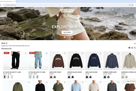 Full-Stack E-Commerce Platform & Streetwear Store Development (bonkerscorner.com)