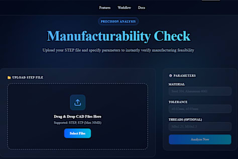 MachinaCheck - An AI powered manufacturability assistant