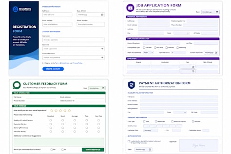 PDF Fillable Form Design-Editing and Formatting