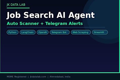 Job Search AI Agent — Auto Scanner + Telegram Alerts