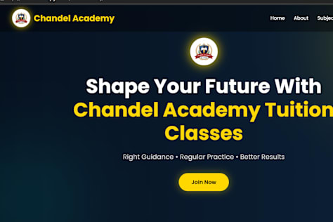 Chandel Academy Responsive Website