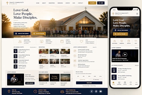 Custom WordPress Church Website