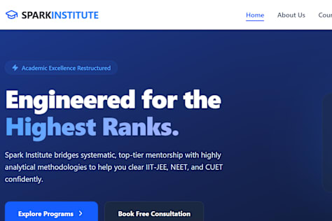 Spark Institute Educational Website