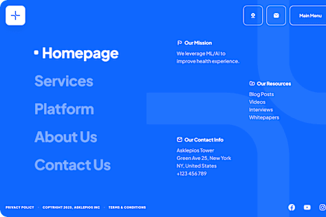 Landing Page web and Mobile