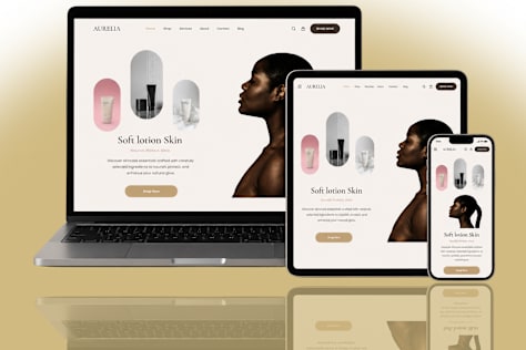 Luxury Skincare Website UI/UX Design