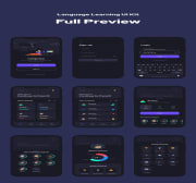 Language Learning App (Dark Theme) Figma iOS UI Kit.jpg