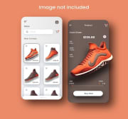 Premium Vector _ Shoes mobile application design.jpg