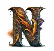 Premium Photo _ Fantasy monogram letter n.jpg