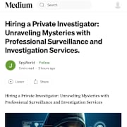 View Service Offered By Spy World47 