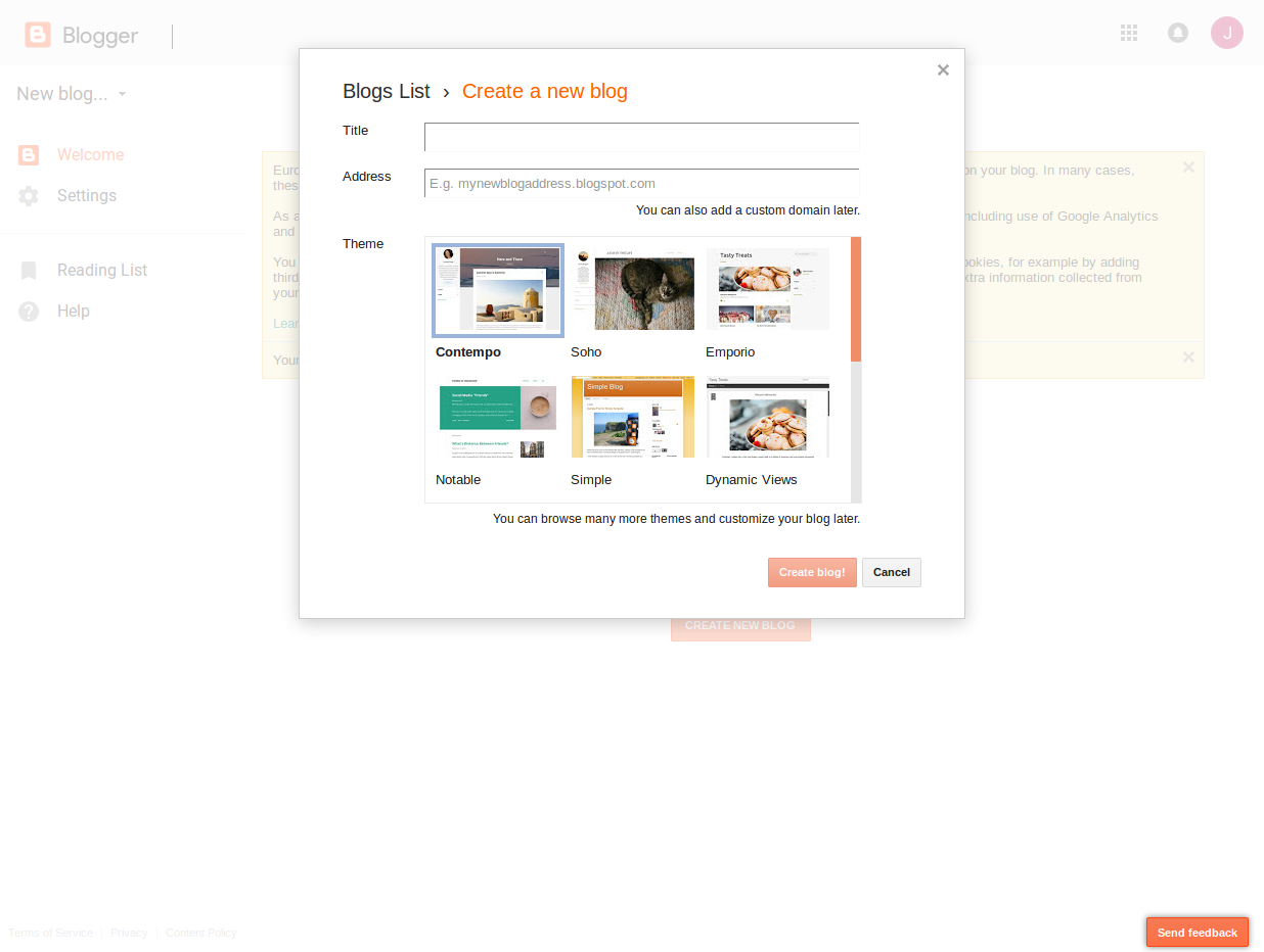 blogger create new blog