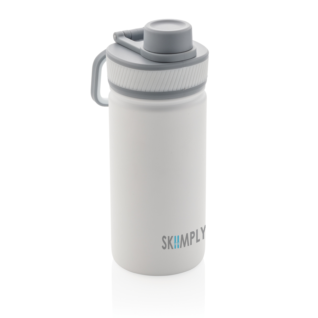 Botella de acero inoxidable al vacío con tapa deportiva 550m