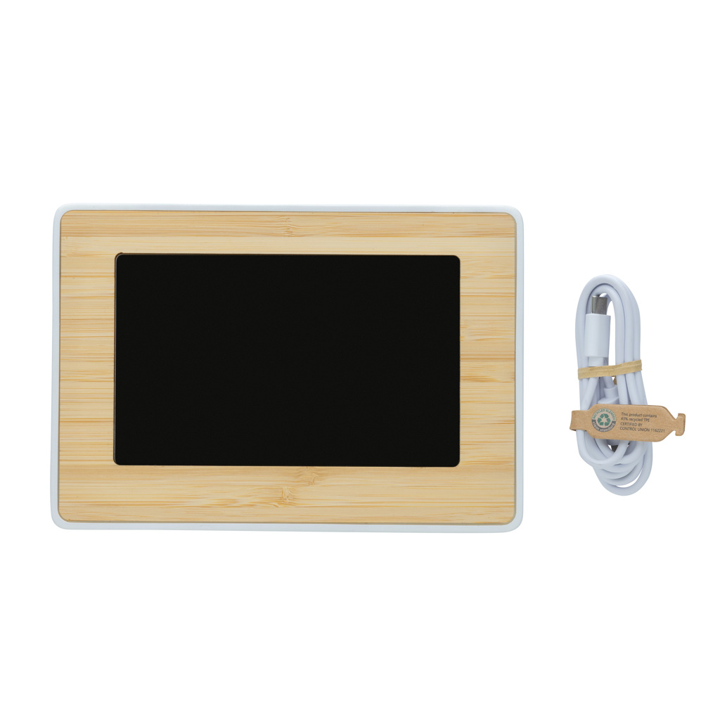 Reloj Utah RCS Rplastic bambú LED