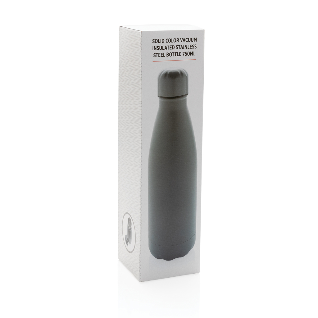 Botella de acero inoxidable al vacío de color sólido 750ml