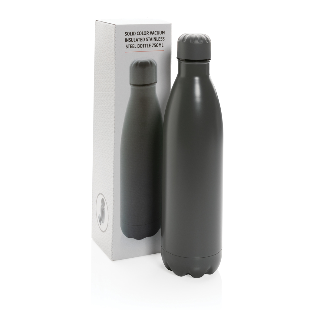 Botella de acero inoxidable al vacío de color sólido 750ml
