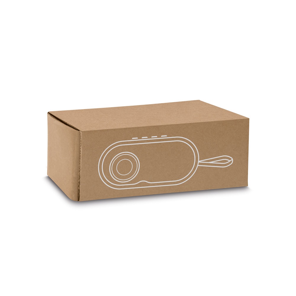 TILLY. Altavoz portátil de 3W con 5h de autonomía, fabricado en bambú y ABS reciclado (100% rABS)