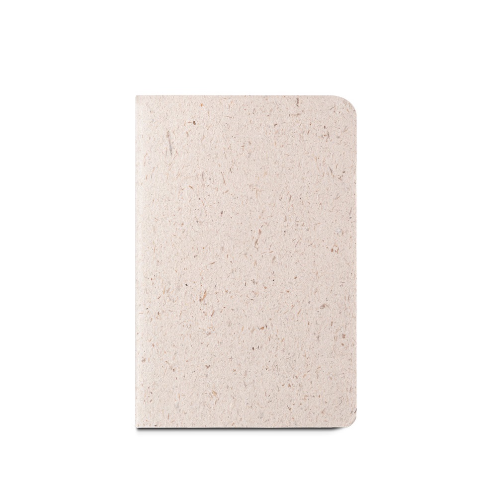 ORGANIC SOFT. Bloc de notas A6 con tapa flexible fabricado con materia orgánica de elefante (80%)