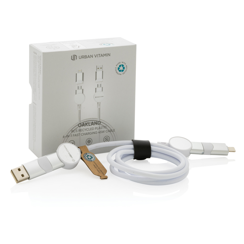 Cable 6 en 1 Oakland  RCS carga rápida 45W