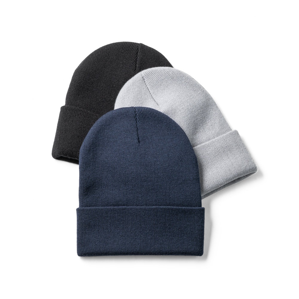 CARL. Gorro unisex de doble capa de poliéster reciclado (100% rPET)