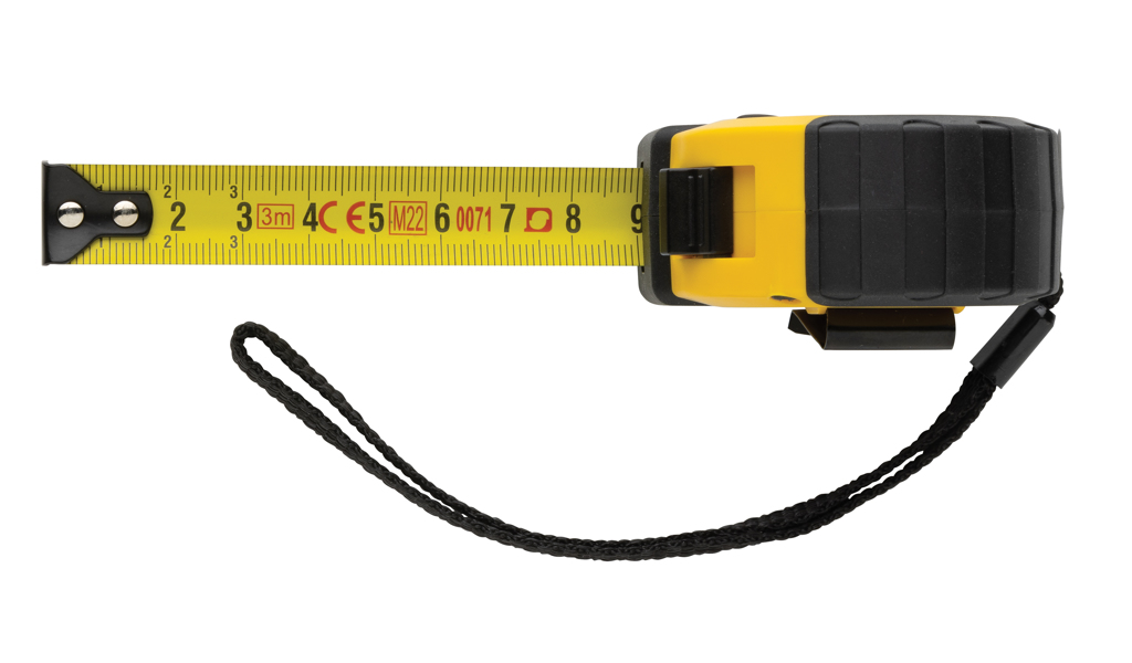 Flexómetro RCS de plástico reciclado 3M/16 mm con stop