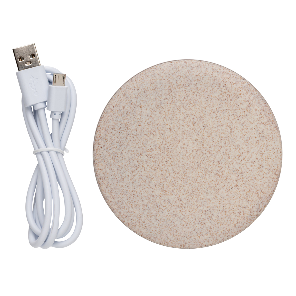 Cargador inalámbrico 5W de paja de trigo