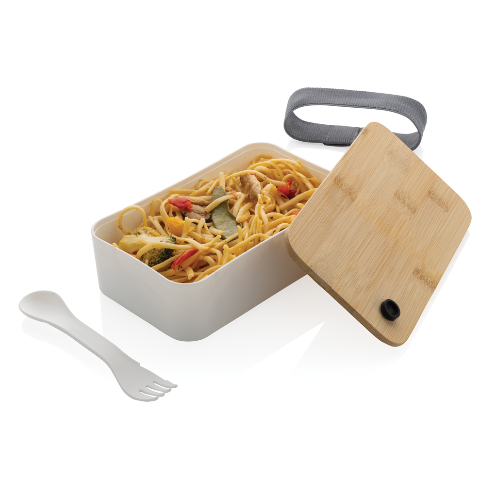 Fiambrera RCS con tapa RPP de bambú